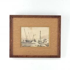 Drawing of French Fishermen early 19th century - 3418522