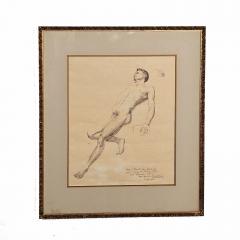 Drawing of Reclining Man by Ford Ruthling U S A 1968 - 4210279
