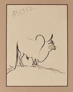 Drawing of a Bison by Anatoly Zverev - 3345513