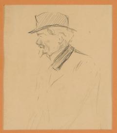 Drawing of a Man England circa 1900 - 4234172