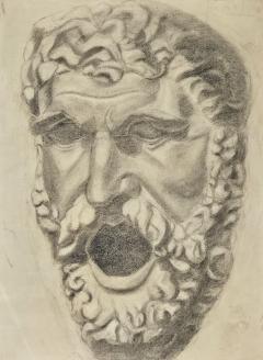 Drawing of a Man Italy circa 1870 - 4394052