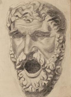 Drawing of a Man Italy circa 1870 - 4394099