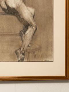 Drawing of a Seated Female Nude American 20th Century - 1799493