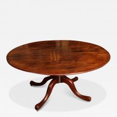 Drawn George III Oval Mahogany Tilt Top Breakfast Table - 3993574