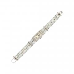 Dreicer Co Dreicer Co Art Deco Diamond Seed Pearl Platinum and Gold Wrist Watch - 257020