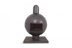 Dries Kreijkamp Brutalist Spherical Fireplace by Dries Kreijkamp in Cast Iron 1960s - 939902