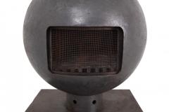 Dries Kreijkamp Brutalist Spherical Fireplace by Dries Kreijkamp in Cast Iron 1960s - 939908