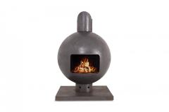 Dries Kreijkamp Brutalist Spherical Fireplace by Dries Kreijkamp in Cast Iron 1960s - 939912