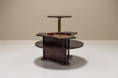 Dry Bar or Coffee Table in Mahogany Veneer by Gervasoni Italy 1960s - 3467823