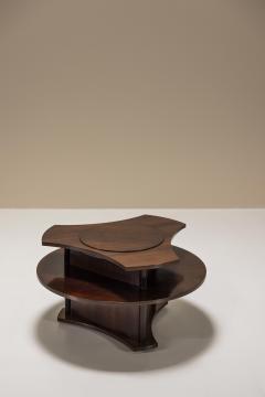 Dry Bar or Coffee Table in Mahogany Veneer by Gervasoni Italy 1960s - 3467830