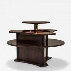Dry Bar or Coffee Table in Mahogany Veneer by Gervasoni Italy 1960s - 3471477