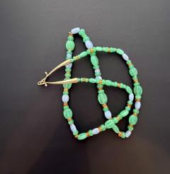 Duane Maktima Green 14 kt Gold and blue Necklace14 kt gold - 4750416