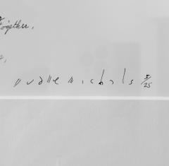 Duane Michals Framed Editioned Photograph with Notes by Duane Michals Prominent Provenance - 4815386