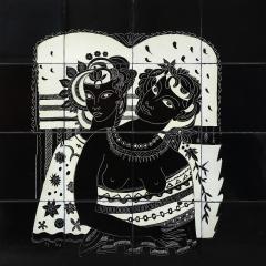 Due Donne Tiled Wall Panel - 4617751