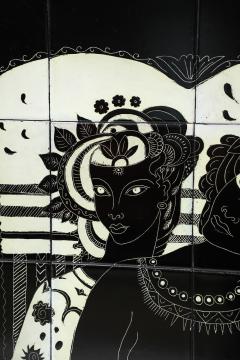 Due Donne Tiled Wall Panel - 4617755