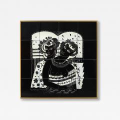 Due Donne Tiled Wall Panel - 4792872