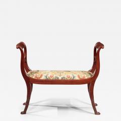 Duncan Phyfe CLASSICAL MAHOGANY WINDOW SEAT - 4545879