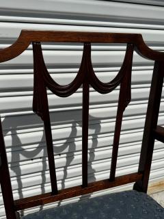 Duncan Phyfe Early 20th Century Duncan Phyfe Mahogany Lincoln Drape Armchair - 4365217