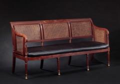 Duncan Phyfe Federal Scroll Back Caned Sofa - 4444910