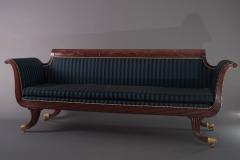 Duncan Phyfe Fine Carved Mahogany Grecian Sofa - 450768