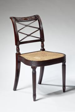 Duncan Phyfe Sheraton Carved Mahogany Side Chair - 393259