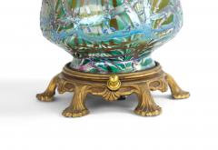 Durand American Victorian Durand Green Iridescent Glass Table Lamps - 1444249