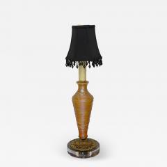 Durand Antique Modernized Durand Threaded Glass Table Lamp - 1914101