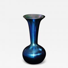 Durand Durand Cobalt Blue Iridescent Monument Trumpet Vase - 4297188