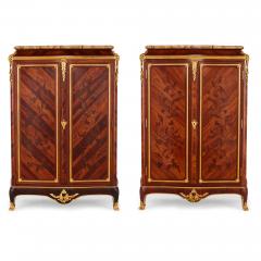 Durand Pair of gilt bronze mounted marquetry cabinets by Durand - 1569726