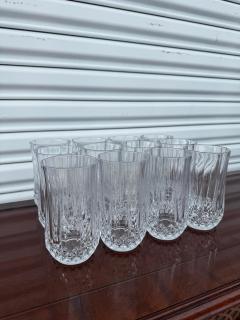 Durand Vtg Crystal DArques Durand Long Champ 10oz Water Glass Tumbler - 4292881