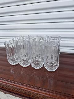 Durand Vtg Crystal DArques Durand Long Champ 10oz Water Glass Tumbler - 4292882