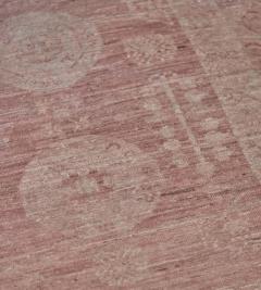 Dusty Rose Handwoven Revival Khotan Rug - 2406302