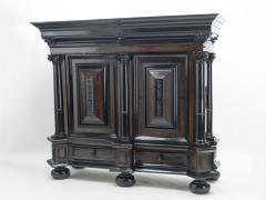 Dutch 17th Century rosewood ebony Baroque cupboard Kussenkast 1670 - 1737932