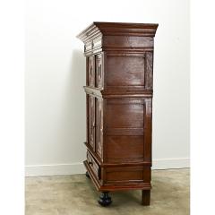 Dutch 18th Century Oak Ebonized Armoire - 3575403