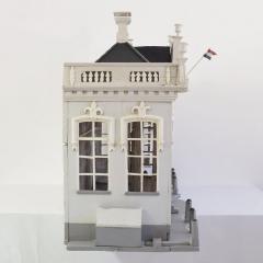 Dutch 19th Century Folk Art Architectural Miniature Mansion Pigeon Birdcage - 4108580