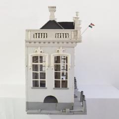 Dutch 19th Century Folk Art Architectural Miniature Mansion Pigeon Birdcage - 4108581