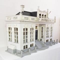 Dutch 19th Century Folk Art Architectural Miniature Mansion Pigeon Birdcage - 4108584