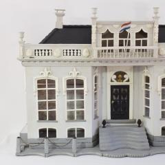 Dutch 19th Century Folk Art Architectural Miniature Mansion Pigeon Birdcage - 4108587