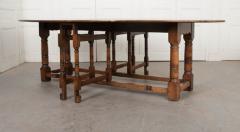 Dutch 19th Century Oak Gateleg Dining Table - 1191863