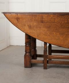 Dutch 19th Century Oak Gateleg Dining Table - 1191871