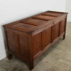 Dutch 19th Century Oak Paneled Coffer - 3696728