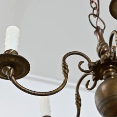 Dutch 19th Century Petite Brass Chandelier - 4611984