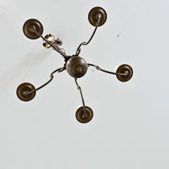 Dutch 19th Century Petite Brass Chandelier - 4611985