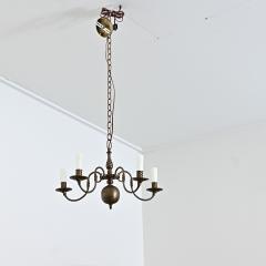 Dutch 19th Century Petite Brass Chandelier - 4611998