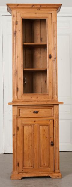 Dutch 19th Century Pine Cabinet Bookcase - 1188792