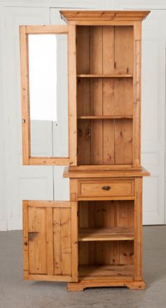 Dutch 19th Century Pine Cabinet Bookcase - 1188797