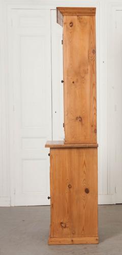 Dutch 19th Century Pine Cabinet Bookcase - 1188799