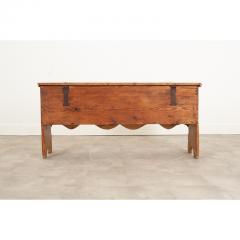 Dutch 19th Century Pine Scalloped Coffer - 2814675