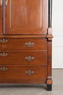 Dutch 19th Century Second Empire Linen Press Secretary - 1188913