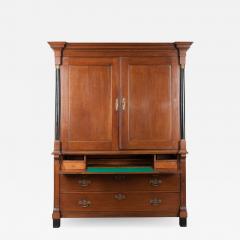 Dutch 19th Century Second Empire Linen Press Secretary - 1188968